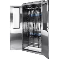 Harloff SureDry SCSS8044DRDP-DSS3316 High Volume Stainless Steel 16-Scope Drying Cabinet with Key Lock and Dri-Scope Aid