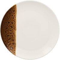 RAK Porcelain Wild 11" Brown Round Porcelain Flat Coupe Plate - 12/Case