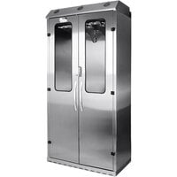 Harloff SureDry SCSS8044DREDP High Volume Stainless Steel 16-Scope Drying Cabinet with E-Lock