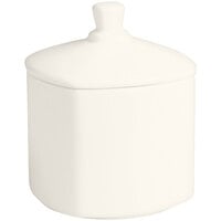 RAK Porcelain Ska 8.45 oz. Ivory Porcelain Sugar Bowl and Lid - 6/Case