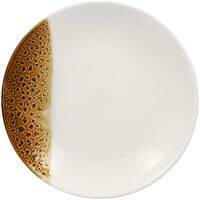 RAK Porcelain Wild 11 13/16" Brown Round Porcelain Deep Coupe Plate - 12/Case