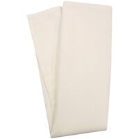 Snap Drape Ivory 20 inch x 20 inch 100% Polyester Cloth Napkin - 12/Pack