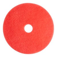 Lavex Basics 20" Red Buffing Floor Machine Pad - 5/Case