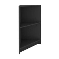 Econoco 20" x 20" x 38" Black Corner Shelf with 2 Shelves