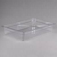 Cambro 14CW135 Camwear Full Size Clear Polycarbonate Food Pan - 4 inch Deep
