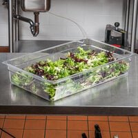 Cambro 14CW135 Camwear Full Size Clear Polycarbonate Food Pan - 4 inch Deep