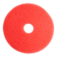 Lavex Basics 17" Red Buffing Floor Machine Pad - 5/Case