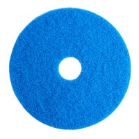 Lavex Basics 17" Blue Cleaning Floor Machine Pad - 5/Case