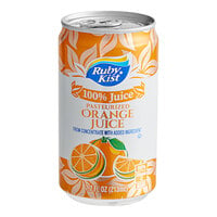 Ruby Kist Orange Juice 7.2 fl. oz. Can - 24/Case
