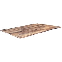 Holland Bar Stool EuroSlim 32" x 48" Rustic Wood Indoor / Outdoor Table Top