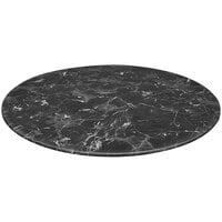 Holland Bar Stool EuroSlim 36 inch Round Black Marble Indoor / Outdoor Table Top