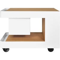 Astella INDU-BAR ISLE White Outdoor Mobile Bar / Side Table