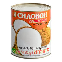 Chaokoh Unsweetened Coconut Milk #10 Can - 6/Case