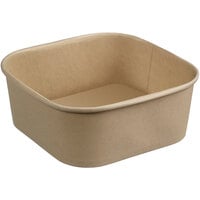 Solia Lingot Bamboo Fiber 44 oz. Square Container with Polypropylene Coating - 300/Case
