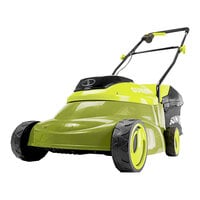 Sun Joe 24V-MJ14C 14 inch iON+ Cordless Push Lawn Mower with 4.0Ah Battery and Charger - 24V