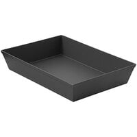 LloydPans 10" x 14" x 2 1/2" Hard Coat Anodized Aluminum Detroit-Style Pizza Pan with Pre Seasoned Tuff-Kote® Finish RCT-14926-PSTK