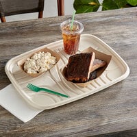 World Centric Compostable Fiber Serving Tray 14 inch x 18 inch - 100/Case