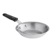 Vollrath Tribute 7" Tri-Ply Stainless Steel Fry Pan with Black Silicone Handle 692107
