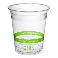 World Centric 7 oz. PLA Plastic Compostable Cold Cup - 2000/Case