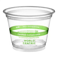 World Centric 9 oz. Squat PLA Plastic Compostable Cold Cup - 1000/Case