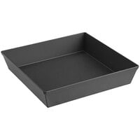 LloydPans 6" x 6" x 2" Hard Coat Anodized Aluminum Detroit-Style Pizza Pan with Pre Seasoned Tuff-Kote® Finish H76F-06X06X2-PSTK