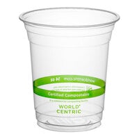 World Centric 14 oz. PLA Plastic Compostable Cold Cup - 1000/Case