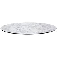 BFM Seating Tribeca Round Carrera Composite Laminate Outdoor Table Top with Knife Edge for BFM Table Bases