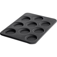 LloydPans 12 7/8" x 17 7/8" 9-Compartment Round Egg Pan with Dura-Kote Finish RCT-110552-DK