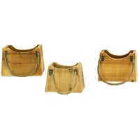 Kalalou 3-Piece Rustic Recycled Wood Handbag Planter Set