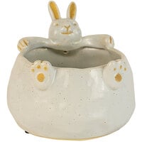 Kalalou Ceramic Rabbit Planter