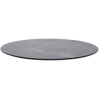 BFM Seating Tribeca Round Pietro Composite Laminate Outdoor Table Top with Knife Edge for BFM Table Bases