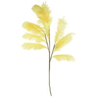 Kalalou 52" Artificial Yellow Feathered Pampas Stems - 6/Case