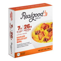 Realgood 7 oz. Grain-Free Sausage, Egg, and Cheese Breakfast Bowl - 8/Case