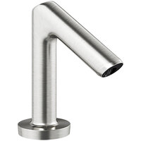 Sloan 3365824BT Optima Hardwired Deck Mount Sensor Faucet with 0.5 GPM Multi-Laminar Spray, Brushed Nickel Finish, Plug Adapter, and Back-Check Tee Mixer
