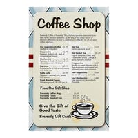 Choice 5 1/2" x 8 1/2" Squared Corner Customizable Waterproof Menu