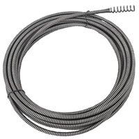 General Pipe Cleaners 120020-50HE1 1/4" x 50' Flexicore Cable with EL Basin Plug Head for Select Drain Cleaning Machines