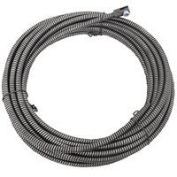General Pipe Cleaners 120160-25HE2 3/8" x 25' Flexicore Cable with Female Connector for Select Drain Cleaning Machines