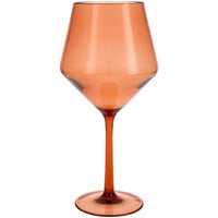 Fortessa Sole 22 oz. Terra Cotta Tritan™ Plastic Red Wine Glass - 12/Case