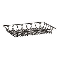 Cal-Mil 1291TRAY Black Wire Tray - 18" x 12" x 3"