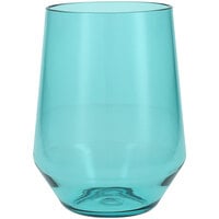 Fortessa Sole 19 oz. Aqua Sky Tritan™ Plastic Stemless Wine Glass - 12/Case