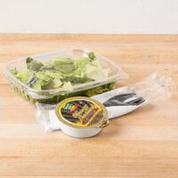 Genpak 16 oz. Clear Shallow Hinged Deli Container - 200/Case