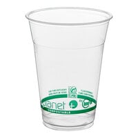 Stalk Market Planet+ PLA-16 16 oz. PLA Plastic Compostable Cold Cup - 1,000/Case