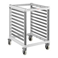 Cambro UGNPR21H18480 Camshelving® GN 2/1 Half Size 18 Pan Trolley Rack with Casters - Unassembled