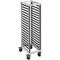 Cambro UGNPR11F18480 Camshelving® GN 1/1 Full Size 18 Pan Trolley Rack with Casters - Unassembled
