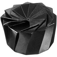 Solia Iris 4.1 oz. Black Cardboard Origami Bowl with BOPP Lamination - Small - 240/Case