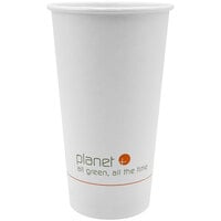 Stalk Market Planet+ 20 oz. PLA-Coated White Compostable Paper Hot Cup - 500/Case