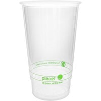 Stalk Market Planet+ PLA-24 24 oz. PLA Plastic Compostable Cold Cup - 1000/Case