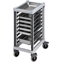 Cambro UGNPR11H9480 Camshelving® GN 1/1 Half Size 9 Pan Trolley Rack with Casters - Unassembled