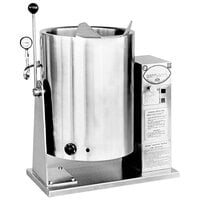 AccuTemp ALTEH-10 Edge Series 10 Gallon Electric Countertop Tilt Kettle - 208V, 3 Phase