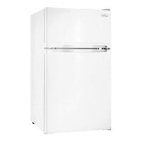Danby DCR031B1WDD Designer 3.1 Cu. Ft. White Solid Two Door Reach-In Refrigerator / Freezer